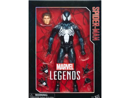 Marvel Legends Black Costume Spider-Man Exclusive 12-Inch Action Figure For Sale