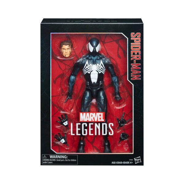 Marvel Legends Black Costume Spider-Man Exclusive 12-Inch Action Figure For Sale