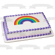 Cartoon Rainbow Bright Colorful Edible Cake Topper Image ABPID01628 For Discount