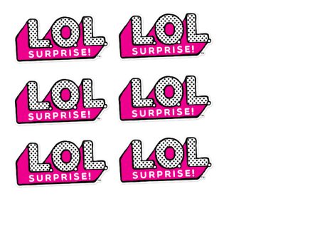 LOL. Surprise! Doll Logo Edible Cake Topper Image Strips ABPID04291 Hot on Sale