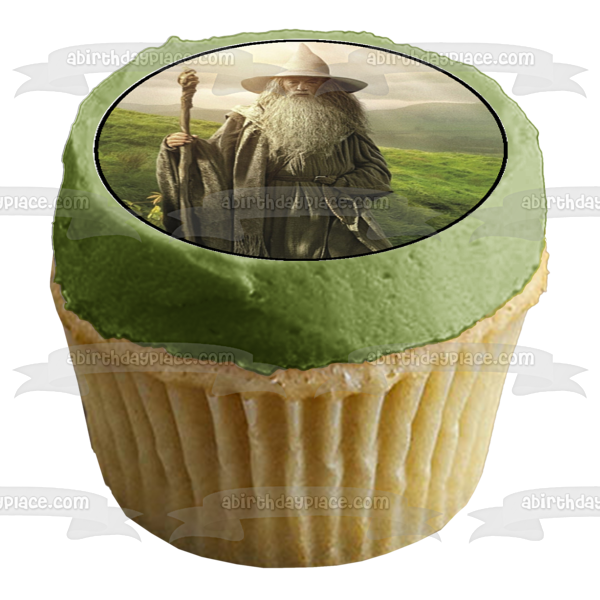 The Hobbit An Unexpected Journey Bilbo Gandalf Golem and Dwarves Edible Cupcake Topper Images ABPID04221 Fashion