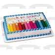 Back to School Colored Pencils Edible Cake Topper Image ABPID04076 For Sale