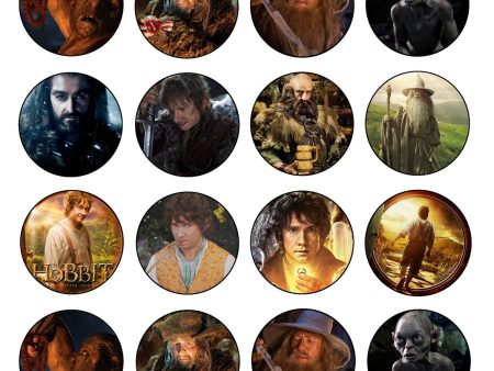 The Hobbit An Unexpected Journey Bilbo Gandalf Golem and Dwarves Edible Cupcake Topper Images ABPID04221 Fashion