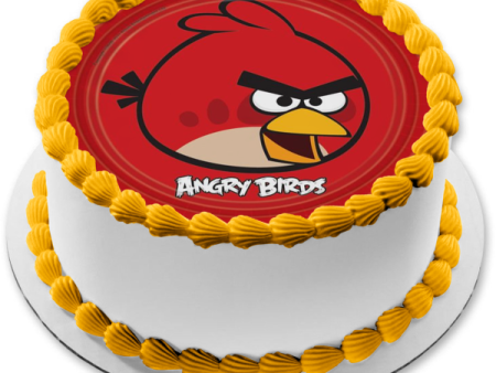 Angry Birds Red Rovio Round Edible Cake Topper Image ABPID01518 Online Sale