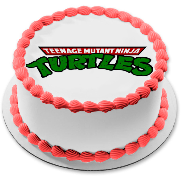 Teenage Mutant Ninja Turtles Logo Edible Cake Topper Image ABPID04246 Hot on Sale