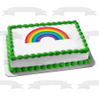 Cartoon Rainbow Bright Colorful Edible Cake Topper Image ABPID01628 For Discount