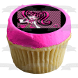 Laura Draculaura Monster High Pink Black Lines Edible Cake Topper Image ABPID04230 Fashion