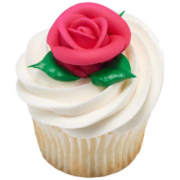 Fuchsia Medium Classic Sugar Rose Decorations For Discount