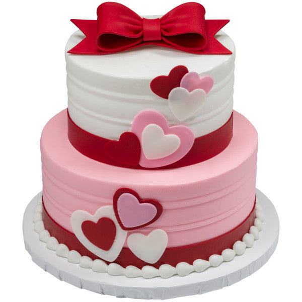 Red, Pink, White Hearts Fondant DecoShapes® Online now