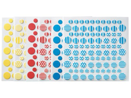 Primary Printed Assortment Dots Fondant DecoShapes® For Sale