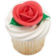 Red Large Classic Sugar Rose Decorations Online now