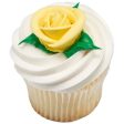 Party Yellow Medium Classic Sugar Rose Decorations Online