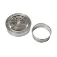 Round Pastry Cutters, 12 Piece Set Cutters Molds Supply