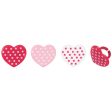 Polka Dot Hearts Cupcake Rings Fashion