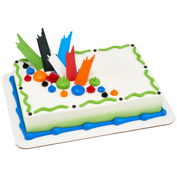 Primary Brushstrokes Sweet Décor™ Edible Decorations Discount