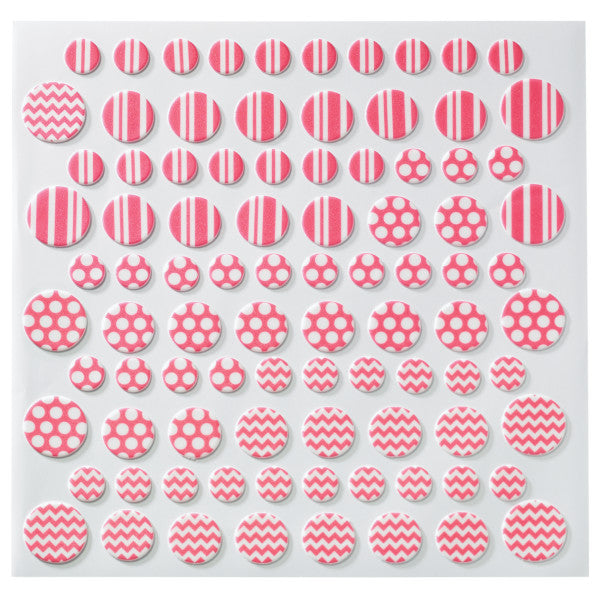 Bright Printed Assortment Dots Fondant DecoShapes® Supply