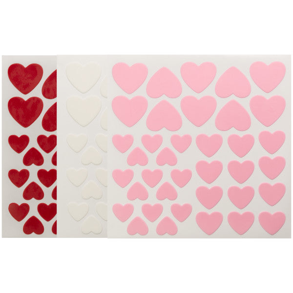 Red, Pink, White Hearts Fondant DecoShapes® Online now