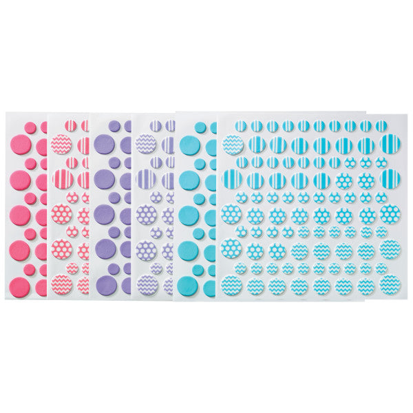 Bright Printed Assortment Dots Fondant DecoShapes® Supply