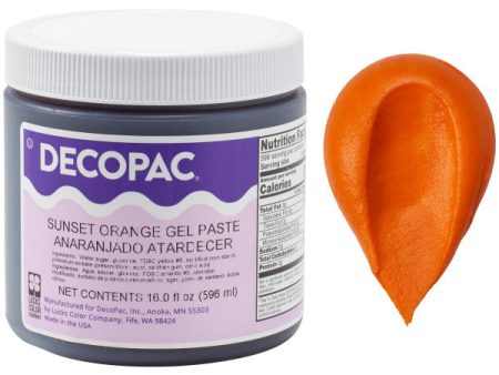 Decopac Sunset Orange Premium Paste Color Sale