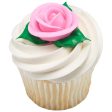 Party Pink Medium Classic Sugar Rose Decorations on Sale