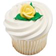 Party Yellow Small Classic Sugar Rose Decorations Online now