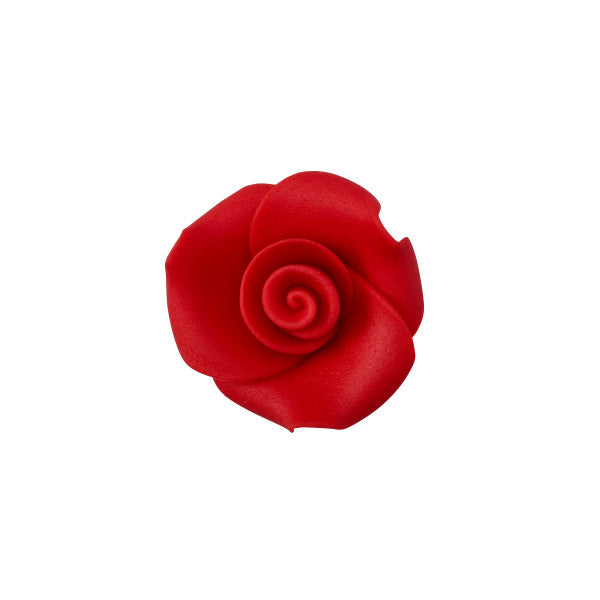 Red 1  Rose SugarSoft® Premium Edible Decorations Cheap