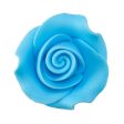 Light Blue 1.5  Rose SugarSoft® Premium Edible Decorations For Discount