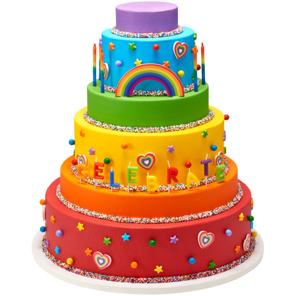 Rainbow Collection Sweet Décor™ Printed Edible Decorations Fashion