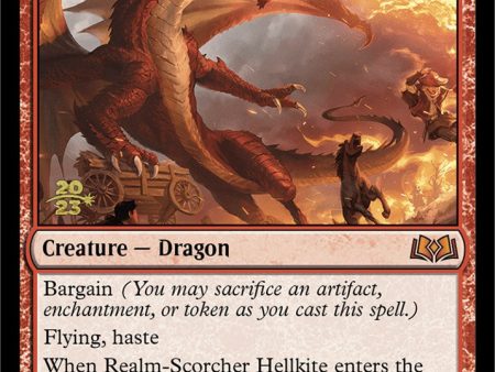 Realm-Scorcher Hellkite [Wilds of Eldraine Prerelease Promos] Discount