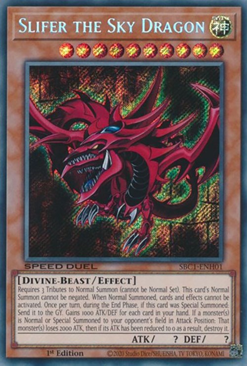 Slifer the Sky Dragon [SBC1-ENH01] Secret Rare Online Sale