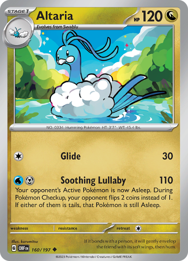 Altaria (160 197) [Scarlet & Violet: Obsidian Flames] Supply