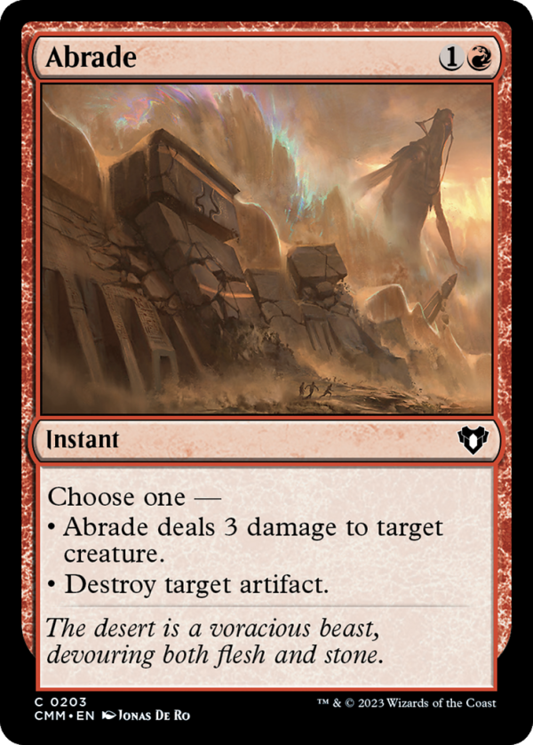 Abrade [Commander Masters] on Sale