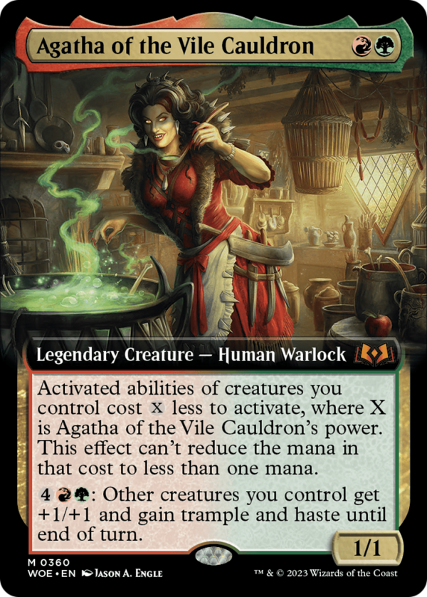 Agatha of the Vile Cauldron (Extended Art) [Wilds of Eldraine] Discount