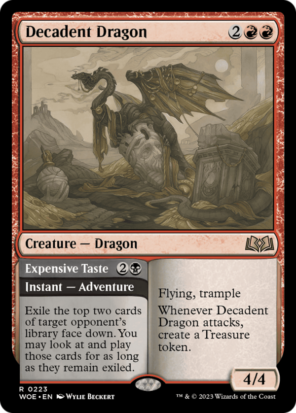 Decadent Dragon    Expensive Taste [Wilds of Eldraine] For Sale